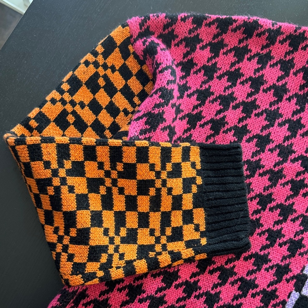 Nwt Ragged Priest Patchwork Houndstooth Checkerbo… - image 5